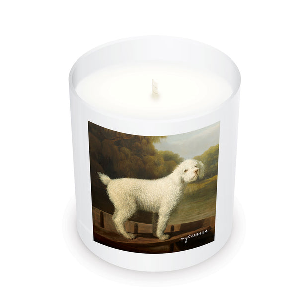 George Stubbs White Poodle in a Punt c.1780 - 11oz Candle